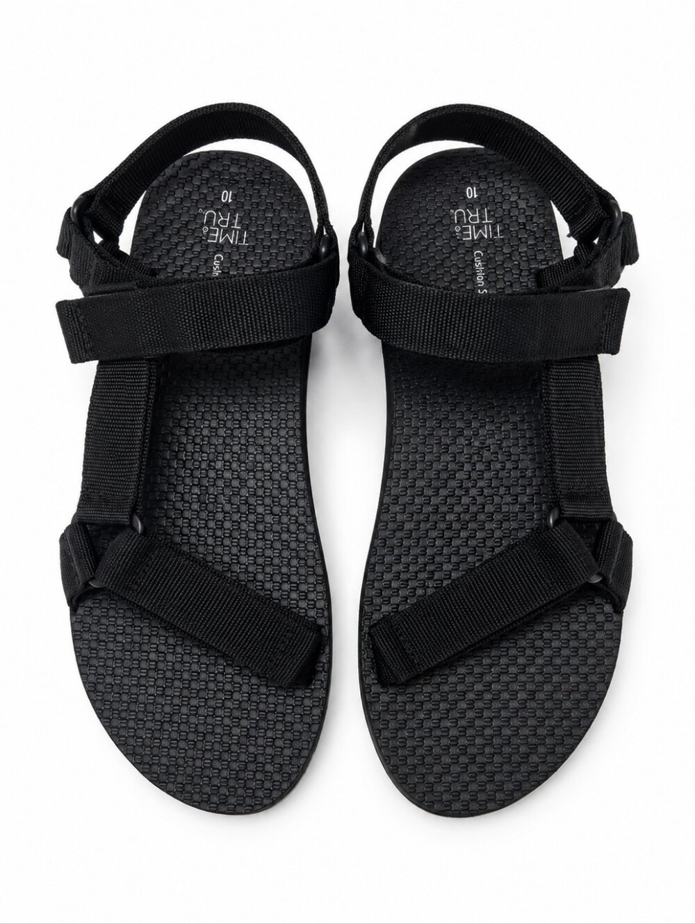 Black Sport Sandals Size 10